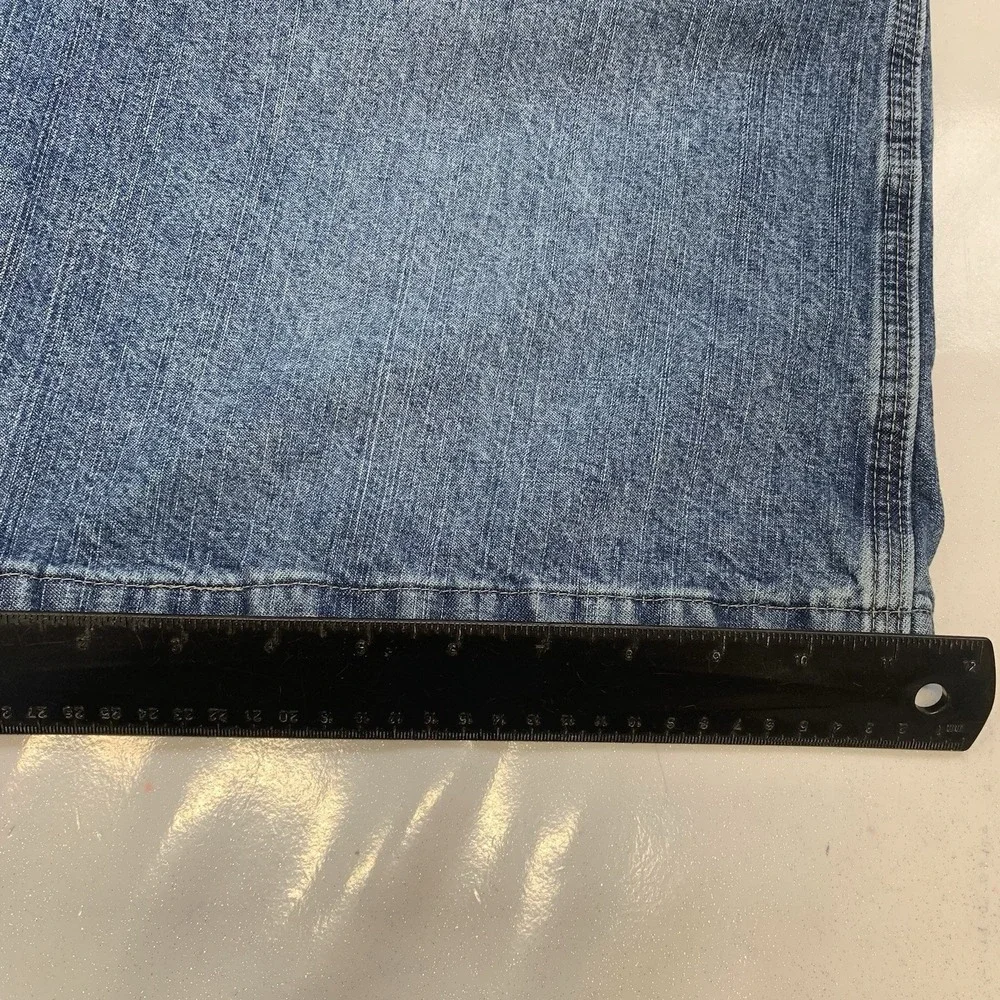 Wrangler Y2K Carpenter Shorts Jorts Men 38  Blue 100% Cotton Inseam 10